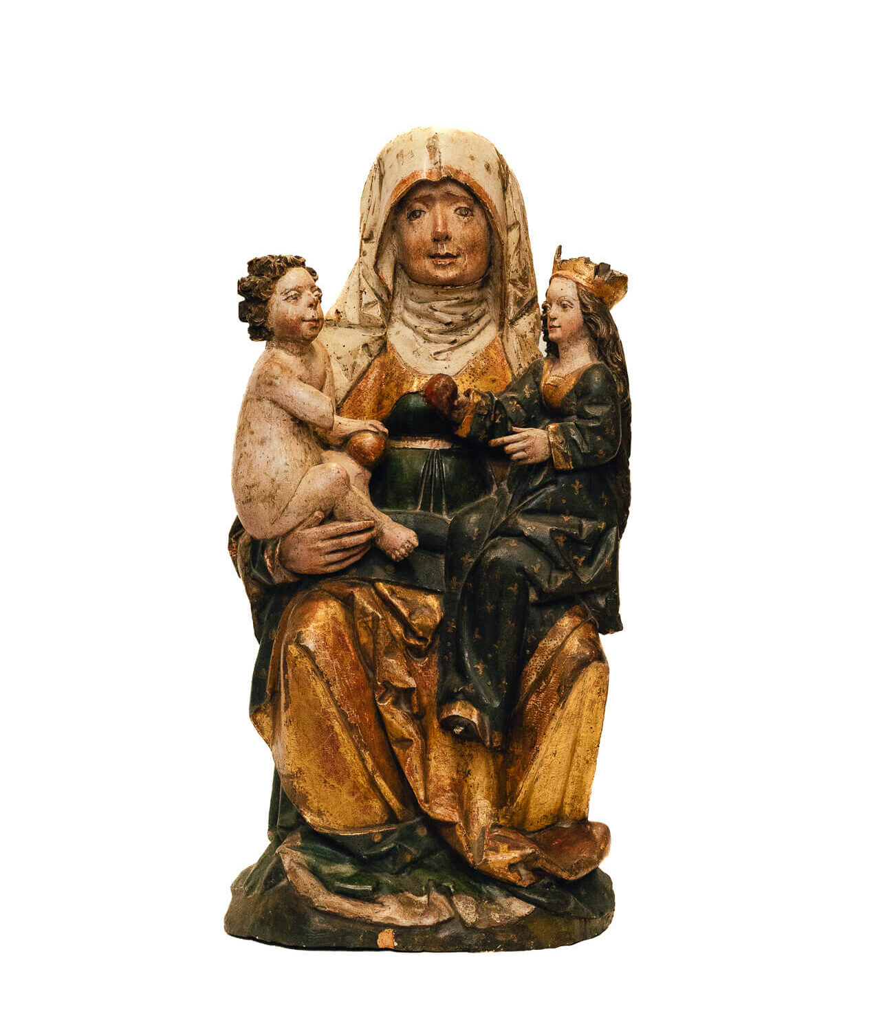 Virgen Triple Sedente Santa Ana